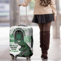 Alligator Alcatraz Defend Human Rights Luggage Cover Defend The Everglades - Wonder Print Shop