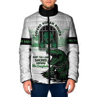 Alligator Alcatraz Defend Human Rights Padded Jacket Defend The Everglades - Wonder Print Shop