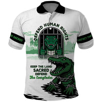 Alligator Alcatraz Defend Human Rights Polo Shirt Defend The Everglades - Wonder Print Shop