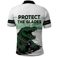 Alligator Alcatraz Defend Human Rights Polo Shirt Defend The Everglades - Wonder Print Shop