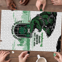 Alligator Alcatraz Defend Human Rights Puzzle Defend The Everglades - Wonder Print Shop