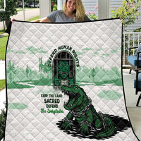 Alligator Alcatraz Defend Human Rights Quilt Defend The Everglades - Wonder Print Shop