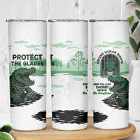 Alligator Alcatraz Defend Human Rights Skinny Tumbler Defend The Everglades - Wonder Print Shop