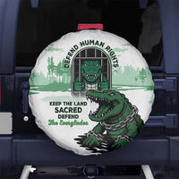 Alligator Alcatraz Defend Human Rights Spare Tire Cover Defend The Everglades - Wonder Print Shop
