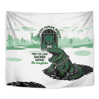 Alligator Alcatraz Defend Human Rights Tapestry Defend The Everglades - Wonder Print Shop