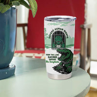 Alligator Alcatraz Defend Human Rights Tumbler Cup Defend The Everglades - Wonder Print Shop