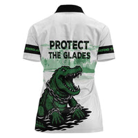 Alligator Alcatraz Defend Human Rights Women Polo Shirt Defend The Everglades - Wonder Print Shop