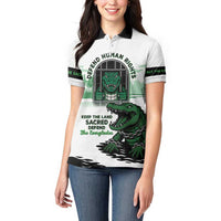 Alligator Alcatraz Defend Human Rights Women Polo Shirt Defend The Everglades - Wonder Print Shop