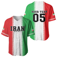 Custom Iran Football 2026 Baseball Jersey Go Team Melli Flag Style