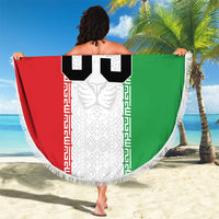 Custom Iran Football 2026 Beach Blanket Go Team Melli Flag Style