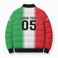 Custom Iran Football 2026 Bomber Puffer Jacket Go Team Melli Flag Style