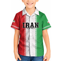 Custom Iran Football 2026 Kid Hawaiian Shirt Go Team Melli Flag Style