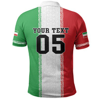 Custom Iran Football 2026 Polo Shirt Go Team Melli Flag Style