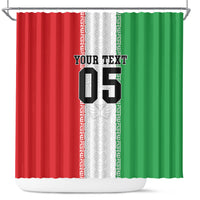 Custom Iran Football 2026 Shower Curtain Go Team Melli Flag Style