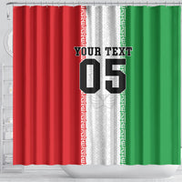Custom Iran Football 2026 Shower Curtain Go Team Melli Flag Style