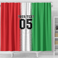 Custom Iran Football 2026 Shower Curtain Go Team Melli Flag Style