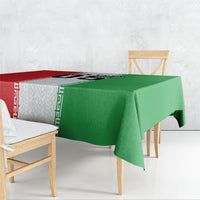Custom Iran Football 2026 Tablecloth Go Team Melli Flag Style