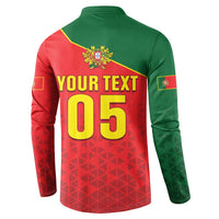 Custom Portugal 2024 Football Button Sweatshirt Go Champions A Selecao das Quinas LT05 - Wonder Print Shop