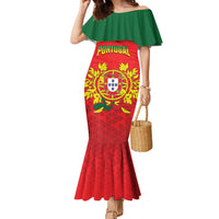 Custom Portugal 2024 Football Family Matching Mermaid Dress and Hawaiian Shirt Go Champions A Selecao das Quinas LT05 - Wonder Print Shop