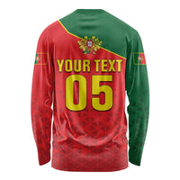 Custom Portugal 2024 Football Long Sleeve Shirt Go Champions A Selecao das Quinas LT05 - Wonder Print Shop