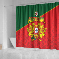Portugal 2024 Football Shower Curtain Go Champions A Selecao das Quinas