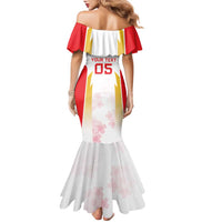 Custom Japan Rugby 2024 Family Matching Mermaid Dress and Hawaiian Shirt Go Cherry Blossoms LT05 - Wonder Print Shop