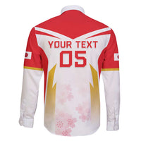 Custom Japan Rugby 2024 Family Matching Short Sleeve Bodycon Dress and Hawaiian Shirt Go Cherry Blossoms LT05 - Wonder Print Shop