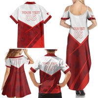 Custom Canada Rugby 2024 Family Matching Summer Maxi Dress and Hawaiian Shirt Go Canada Simple Style LT05 - Wonder Print Shop
