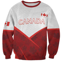Custom Canada Rugby 2024 Sweatshirt Go Canada Simple Style LT05 - Wonder Print Shop