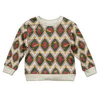 Green Cozy Christmas Argyle Pattern Kid Ugly Christmas Sweater - Wonder Print Shop