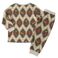 Green Cozy Christmas Argyle Pattern Christmas Pajama Set - Wonder Print Shop