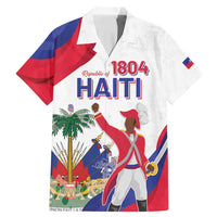 Personalised Haiti 221st Anniversary Independence Day Family Matching Mermaid Dress and Hawaiian Shirt LT05 - Wonder Print Shop