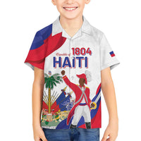 Personalised Haiti 221st Anniversary Independence Day Kid Hawaiian Shirt LT05 - Wonder Print Shop