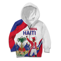 Personalised Haiti 221st Anniversary Independence Day Kid Hoodie LT05 - Wonder Print Shop