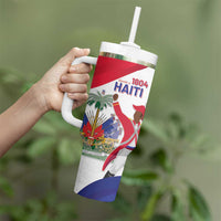 Personalised Haiti 221st Anniversary Independence Day Tumbler With Handle LT05 - Wonder Print Shop