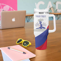 Personalised Haiti 221st Anniversary Independence Day Tumbler With Handle LT05 - Wonder Print Shop