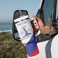 Personalised Haiti 221st Anniversary Independence Day Tumbler With Handle LT05 - Wonder Print Shop