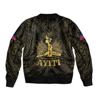 Haiti 1804 Bomber Jacket Polynesian Gold Neg Maron LT05 - Wonder Print Shop