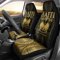 Haiti 1804 Car Seat Cover Polynesian Gold Neg Maron LT05 - Wonder Print Shop