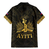 Haiti 1804 Family Matching Mermaid Dress and Hawaiian Shirt Polynesian Gold Neg Maron LT05 - Wonder Print Shop