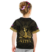 Haiti 1804 Kid T Shirt Polynesian Gold Neg Maron LT05 - Wonder Print Shop