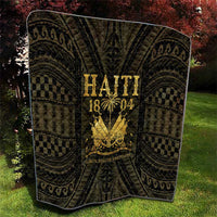 Haiti 1804 Quilt Polynesian Gold Neg Maron LT05 - Wonder Print Shop
