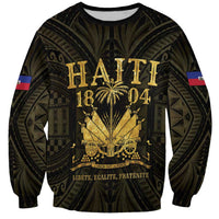 Haiti 1804 Sweatshirt Polynesian Gold Neg Maron LT05 - Wonder Print Shop