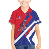 Personalised Haiti 1804 Family Matching Mermaid Dress and Hawaiian Shirt Coat Of Arms Simple Style LT05 - Wonder Print Shop