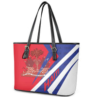 Haiti 1804 Leather Tote Bag Coat Of Arms Simple Style LT05 - Wonder Print Shop
