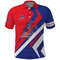Personalised Haiti 1804 Polo Shirt Coat Of Arms Simple Style LT05 - Wonder Print Shop