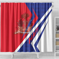 Haiti 1804 Shower Curtain Coat Of Arms Simple Style