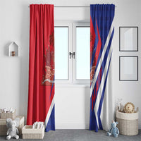 Haiti 1804 Window Curtain Coat Of Arms Simple Style LT05 - Wonder Print Shop