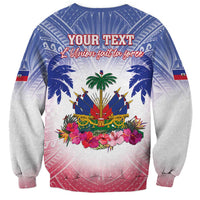 Personalised Haiti Independence Day Sweatshirt Neg Maron Polynesian Style LT05