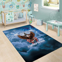 250 Years Of Freedom Area Rug American Patriotic 1776 To 2026 Majestic Bald Eagle - Wonder Print Shop